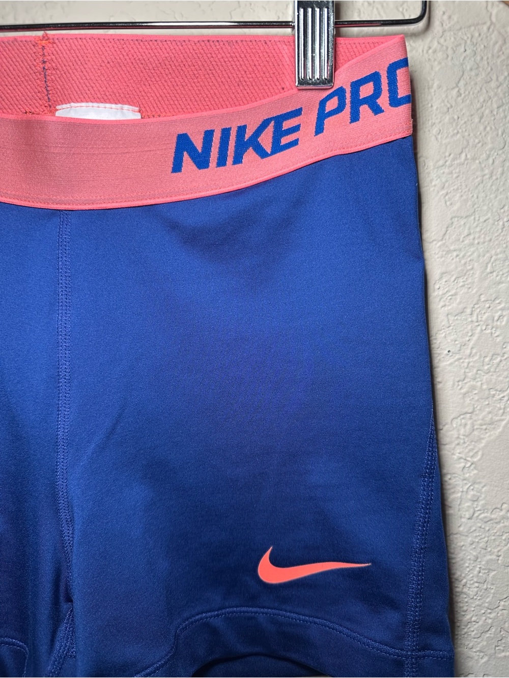 Women’s Nike Pro Navy Athletic Shorts - Picture 2 of 6